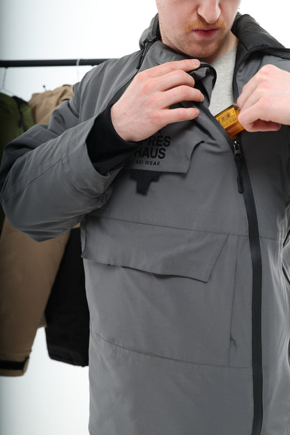 Blizzard Grey Ski Jacket Men